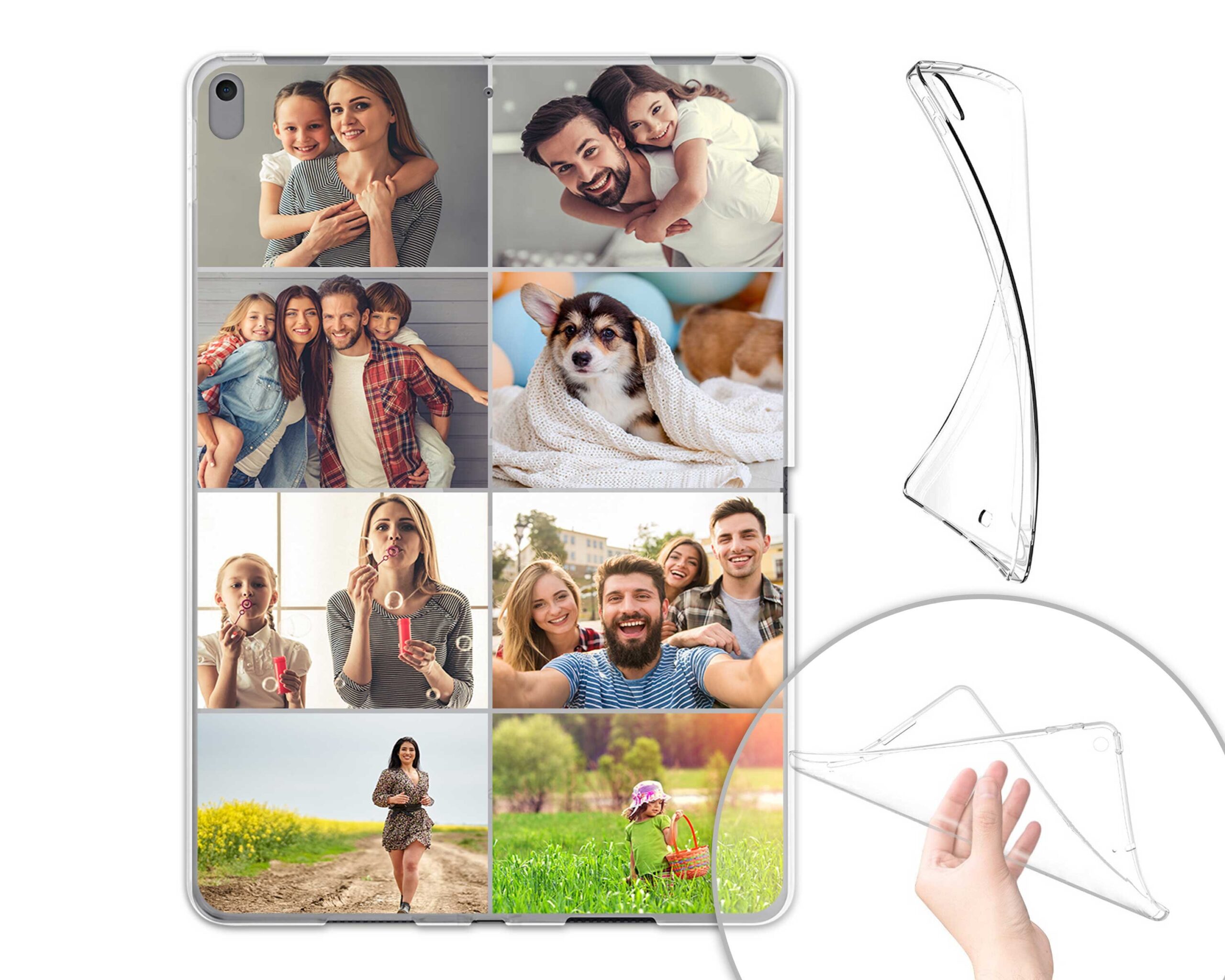 Personalised iPad Case Collage | Photo iPad | Gel Clear Silicon | iPad 6th Gen | iPad 7th Gen | iPad 8th Gen | iPad 10.2 | iPad 9th Gen - Image 7