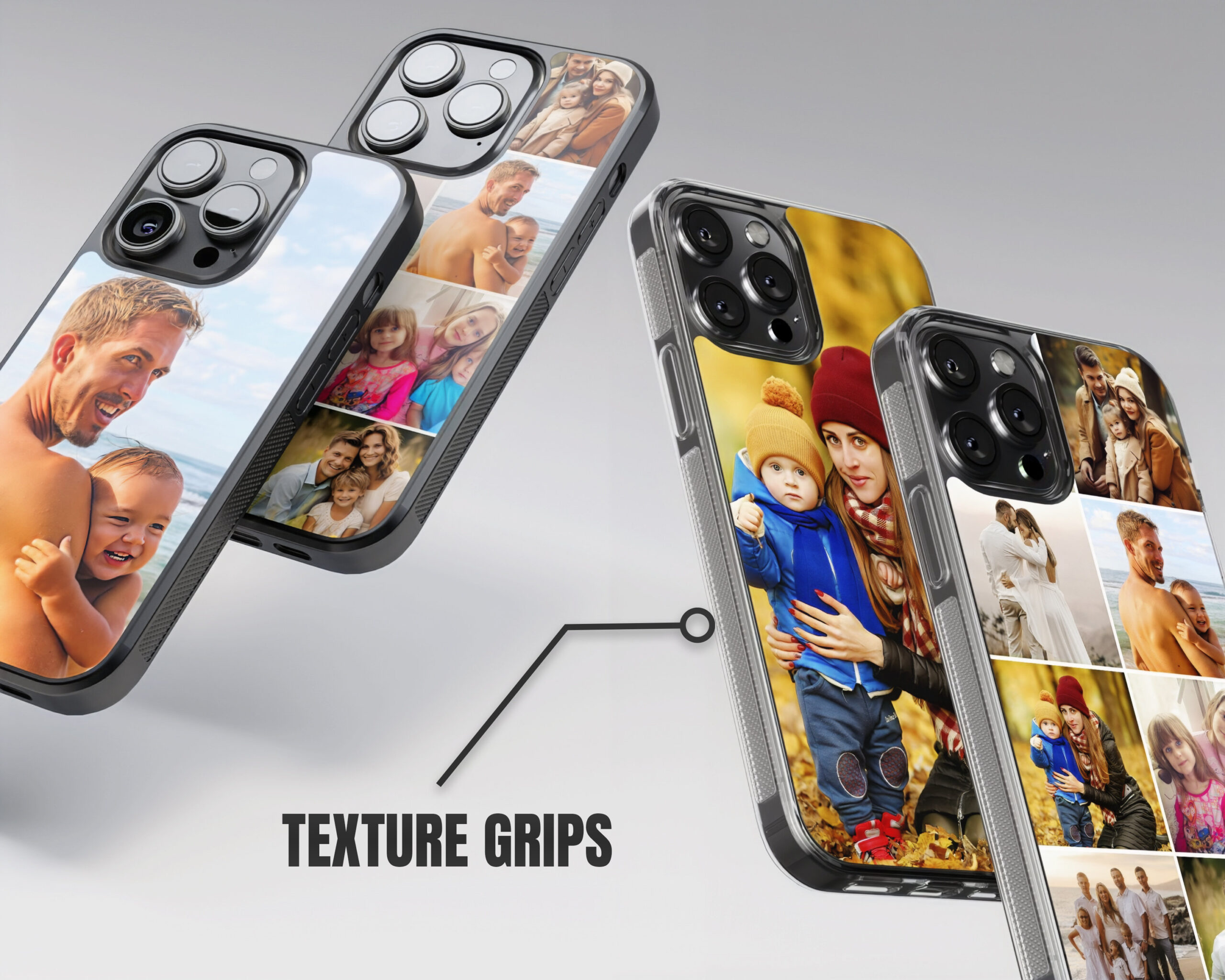 Personalised Collage Photo Phone Case for iPhone 11 | iPhone 12 | iPhone 13 | iPhone 14 | Samsung S7 | S8 | S9 | S10 | S20 | 21 | S22 Plus - Image 2