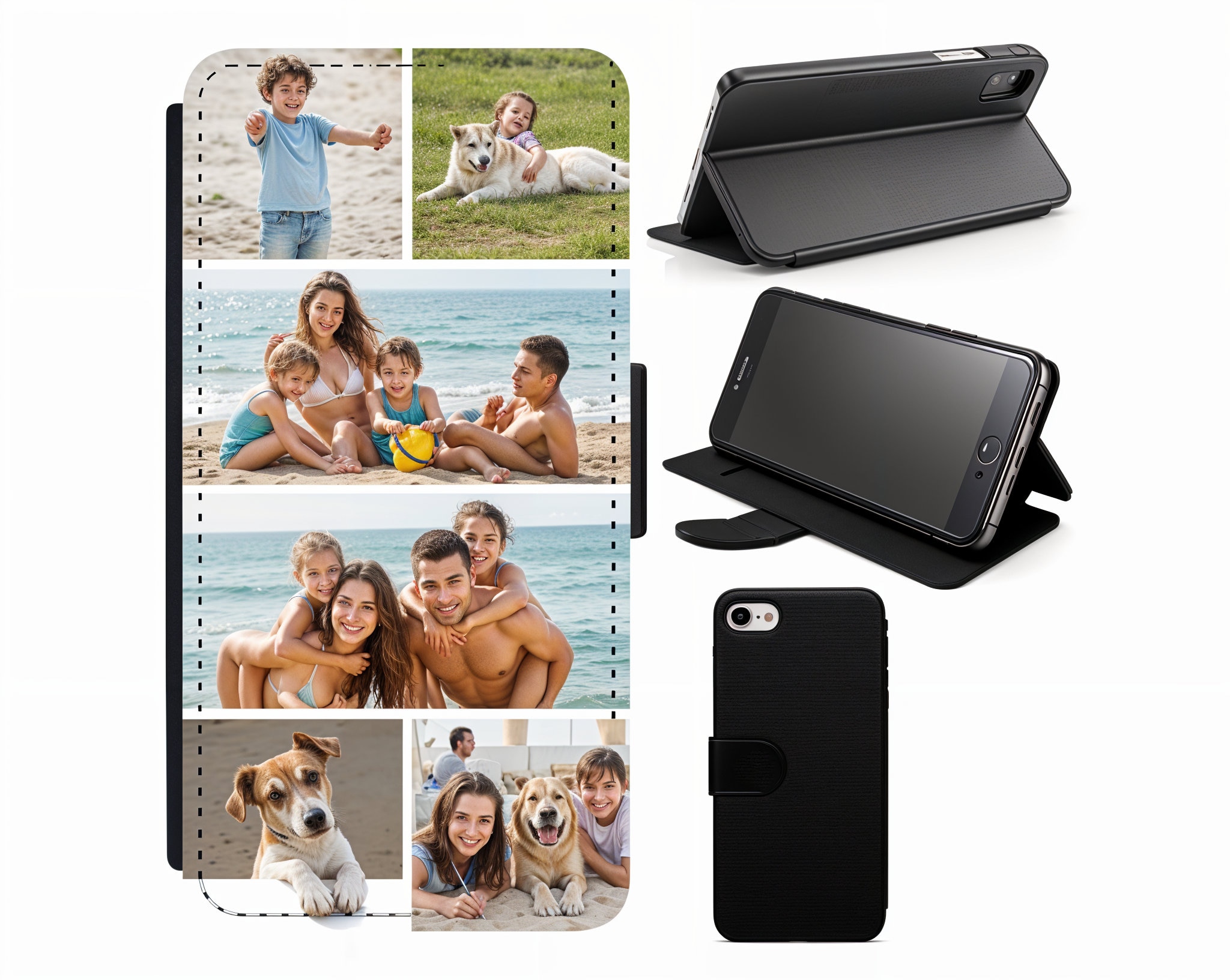 Personalised Photo Case | Flip Foldable Phone Cover for iPhone 11 | iPhone 12 | iPhone 13 | iPhone 14 | Samsung S9 | S10 | S20 | 21 | S22