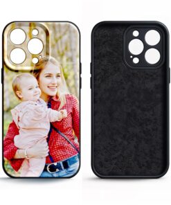Personalised Phone Case Printed Black Matt Silicon Phone Case Cover for Apple iPhone 15 iPhone 14 iPhone 13 iPhone 12 iPhone 15 Pro Max